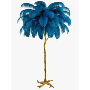 Blue Feather Lamp | Home Decoration